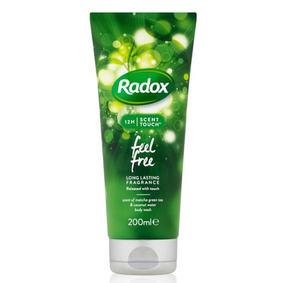 Radox Feel Free energizing caring shower gel gently cleanses, long fragrance 200 ml