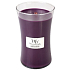 WoodWick Spiced Blackberry - Spiced Blackberry scented candle with a wooden wick and lid glass large 609 g