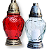 Rolchem Glass lamp red, white 23.5 cm 30 hours 70 g Z-08 1 piece