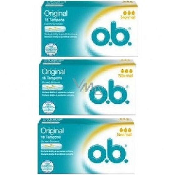 ob Original Normal tampons 3 x 16 pieces
