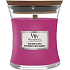 WoodWick Wild Berry & Beets scented candle with wooden wick and lid glass small 85 g