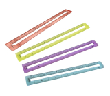 Y-Plus+ MID transparent ruler 30 cm 1 piece different colours