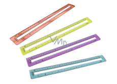 Y-Plus+ MID transparent ruler 30 cm 1 piece different colours