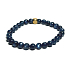 Kyanit blue bracelet elastic natural stone, ball 6 mm / 16-17 cm, stone link
