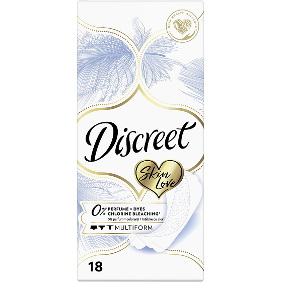 Discreet Skin Love slip multiform slip intimate pads without perfume for everyday use 18 pcs