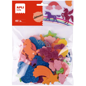 Apli Unicorns foam self-adhesive mix of motifs 40 pieces