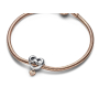 Sterling silver 925 Heart and inscription I love you sister - Love you Sister, bead for bracelet family