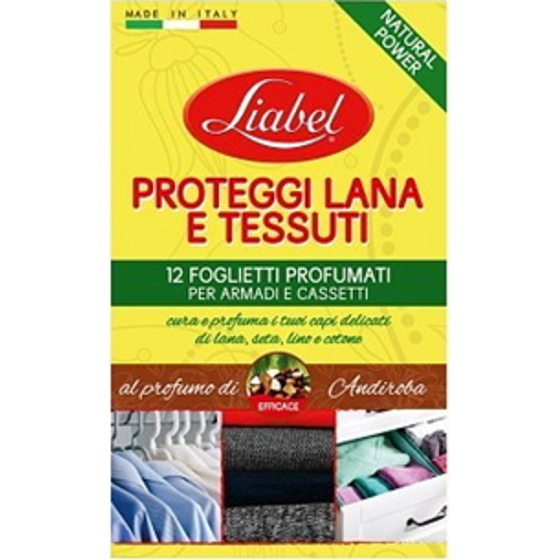 Liabel Di Andiroba - Andiroba scented leaves for wardrobes, drawers, shoe racks 12 pieces
