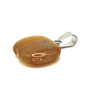 Carnelian Apple of Knowledge pendant natural stone 1,5 cm, Teach us here and now