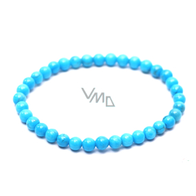 Tyrkenite blue bracelet elastic, ball 4 mm / 15 cm, for children, stone of young people, looking for a life goal