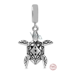 Charm Sterling silver 925 Sea turtle, animal bracelet pendant