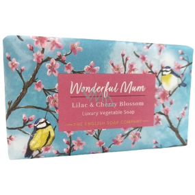 English Soap Lilac & Cherry Blossom natural perfumed soap with shea butter 190 g