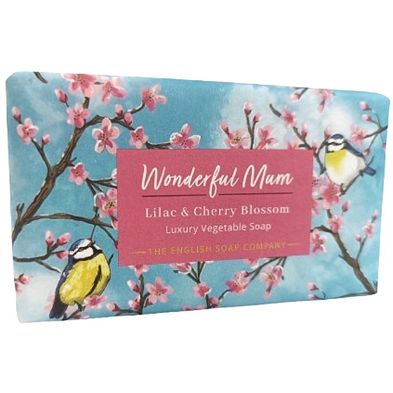 English Soap Lilac & Cherry Blossom natural perfumed soap with shea butter 190 g