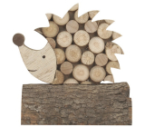 Wooden hedgehog for standing 8 x 7.5 cm