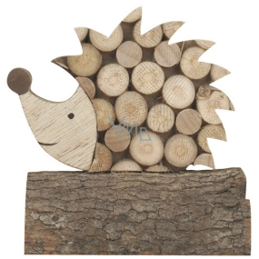 Wooden hedgehog for standing 8 x 7.5 cm