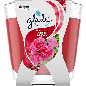 Glade scented candle Luscious Cherry & Peony, 112 g
