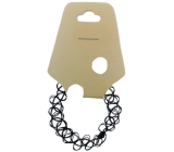 Choker na ruku plastový černý 1 kus