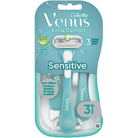 Gillette Venus Extra Comfort Sensitive disposable razors, 3 pcs