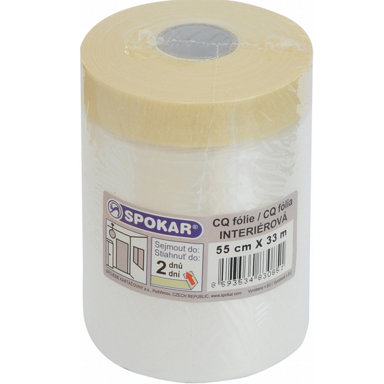 Spokar CQ foil with paper tape, 55 cm × 33 m