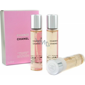 Chanel Chance Eau de Toilette Refill for Women 3 x 20 ml