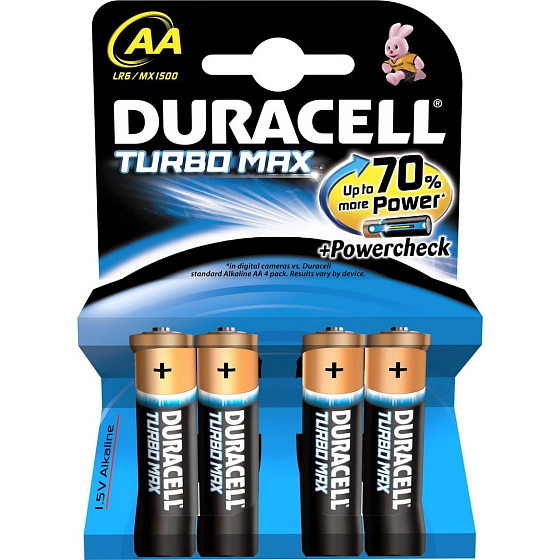 Duracell Turbo Max Battery AA LR6 / MX1500 4 pcs