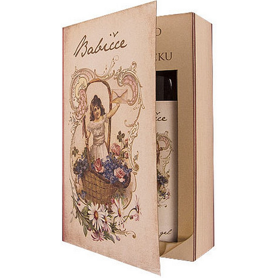 Bohemia Gifts Book Fairy Tale about Grandma - shower gel 250 ml + oil bath 200 ml (with a pleasant lavender scent), cosmetic set
