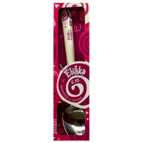 Nekupto Twister Spoon named Eliška pink 16 cm