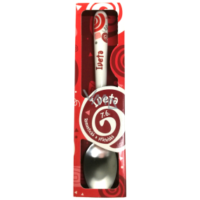 Nekupto Twister Spoon named Iveta red 16 cm
