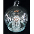 Glass ball with angel LED 6 cm