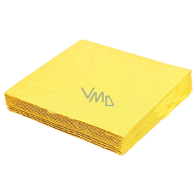 Gastro Paper napkins 2 ply 33 x 33 cm 50 pieces colored yellow