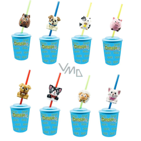 EP Line Drinkeez cup with straw and animal with sounds 1 piece different types, recommended age 3+