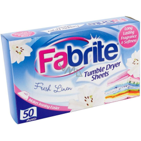 Fabrite Fresh Linen fragrance for dryer wipes 50 pieces