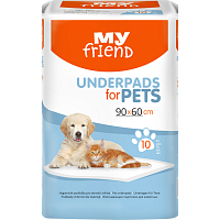 Bella My Friend absorbent pads for animals, 90 x 60 cm, 10 pcs