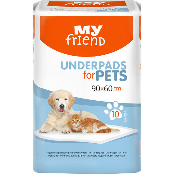 Bella My Friend absorbent pads for animals, 90 x 60 cm, 10 pcs
