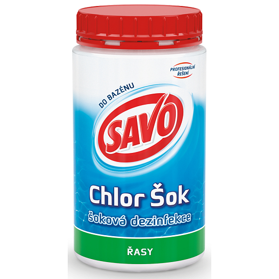 Savo Chlor Shock shock disinfection against algae in the pool 800 g