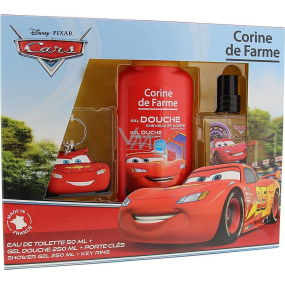 Corine de Farme Cars eau de toilette for children 50 ml + shower gel 250 ml + keychain, gift set