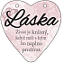Albi Hanging plaque heart Love 9 x 10 cm