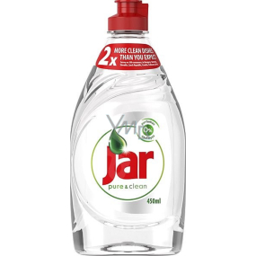 Jar Pure & Clean hand dishwashing detergent, does not contain any perfumes or dyes 450 ml