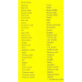 Sheet of Flower Spice Jar Stickers in Blister 44 x 32 mm 75 labels