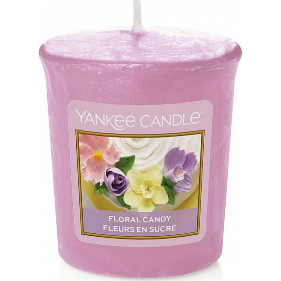 Yankee Candle Floral Candy - Cake with flowers scented votive candle 49 g