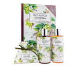 Bohemia Gifts Botanica Hops and grain shower gel 200 ml + shampoo 200 ml + soap 100 g, book cosmetic set