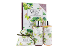 Bohemia Gifts Botanica Hops and grain shower gel 200 ml + shampoo 200 ml + soap 100 g, book cosmetic set