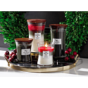 WoodWick Trilogy Winter Garland - Winter garland scented candle with wooden wick and lid glass medium 275 g