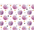 Nekupto Gift paper bag 23 x 17.5 x 10 cm Balloons, purple 1858 LFM