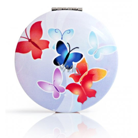 Diva & Nice Double classic mirror and magnifying Butterfly 7 cm