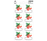 Arch Stickers for Canning Currant Natural Product 8 Labels 17 x 9 cm