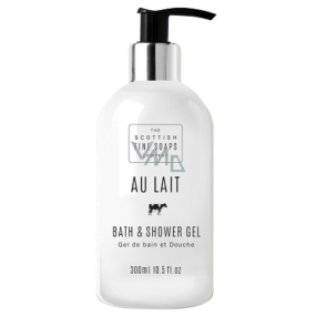 Scottish Fine Soaps Au Lait bath and shower gel dispenser 300 ml