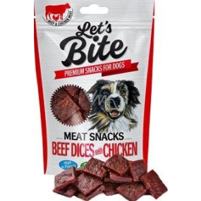 Brit Lets Bite Meat Snacks beef cubes with chicken 80 g