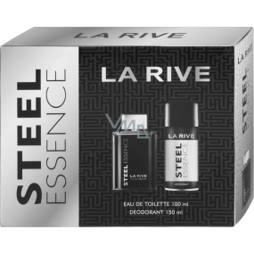 La Rive Steel Essence eau de toilette for men 100 ml + deodorant spray 150 ml, gift set