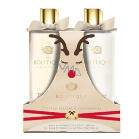 Grace Cole Toasted Praline & Snowberries shower gel 500 ml + body lotion 500 ml, cosmetic set